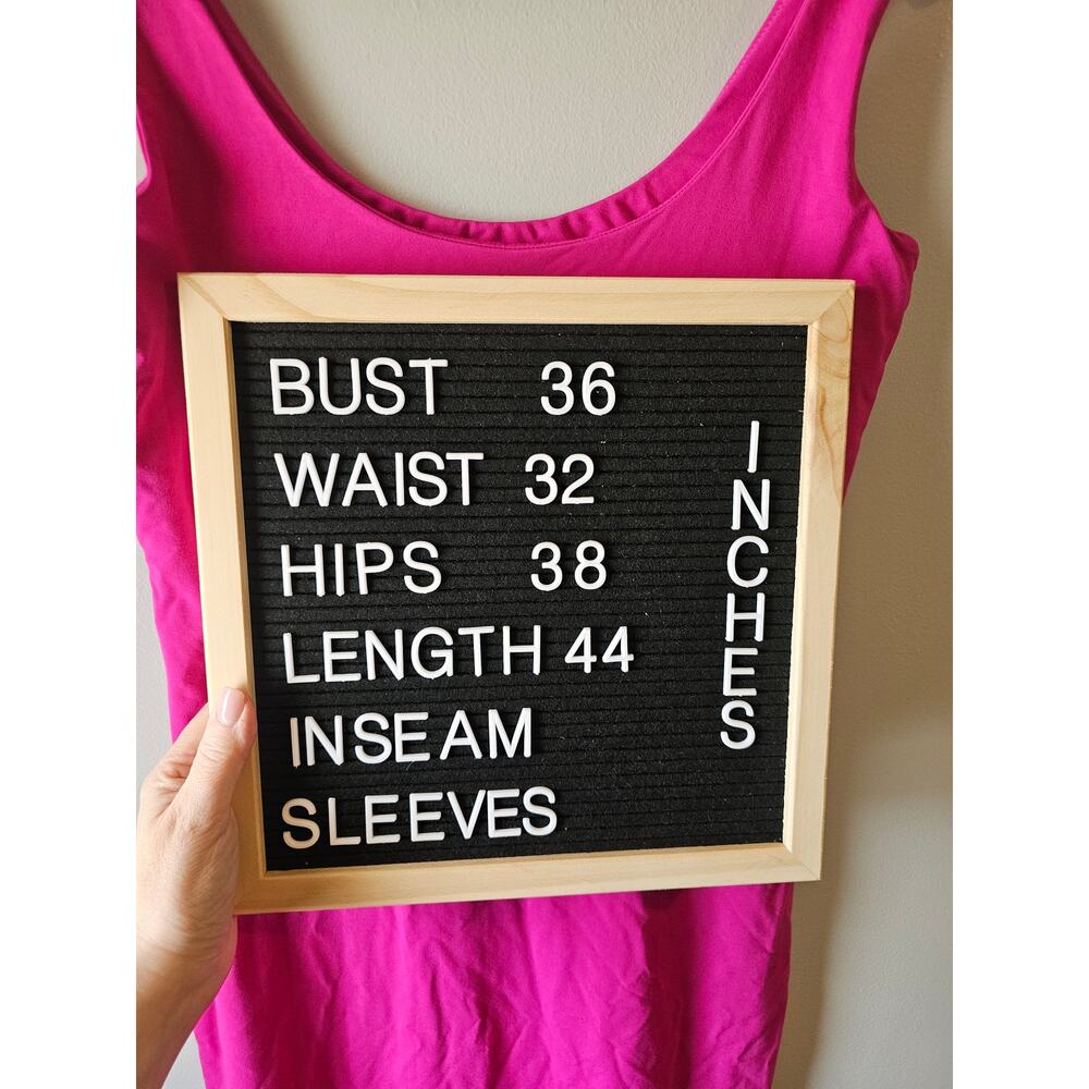 Women’s Sleeveless Scoop Neck Midi Dress in Hot Pink - Picture 6 of 6